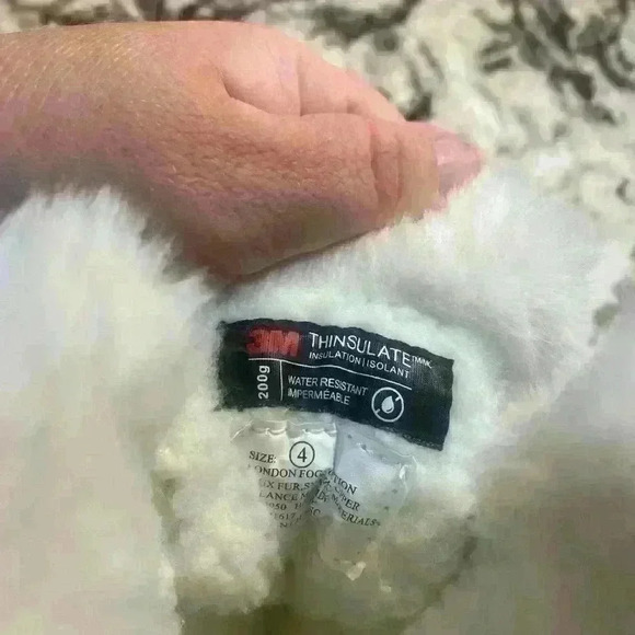 LONDON FOG Girls Enfield Warm Boot tan/pink SZ 4 NWOT - Picture 3 of 11